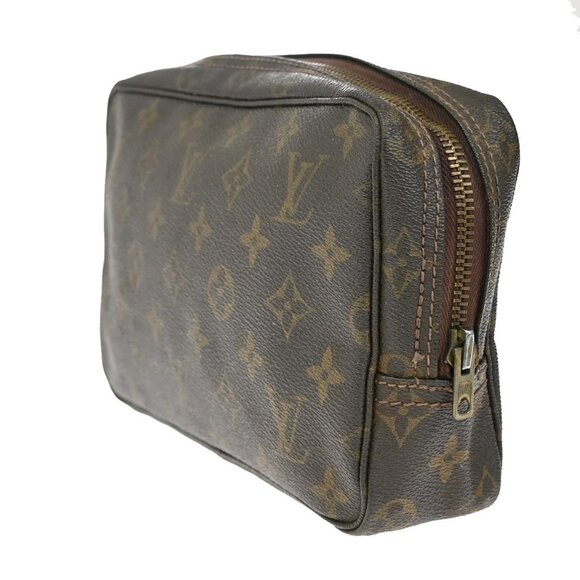 LOUIS VUITTON Trousse Toilette 23 Clutch Hand Bag Monogram Brown - Picture 15 of 16
